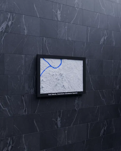 Mô hình 3D địa hình Fort Worth, Trung tâm (Sundance Square), Hoa Kỳ - Image 3