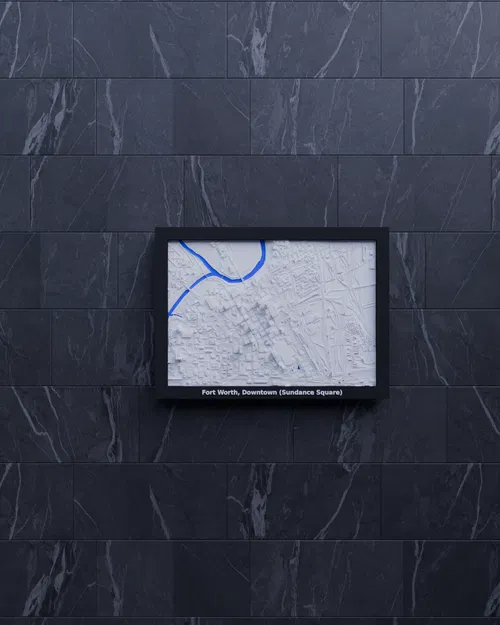 Mô hình 3D địa hình Fort Worth, Trung tâm (Sundance Square), Hoa Kỳ - Image 4