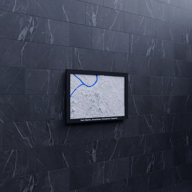 Mô hình 3D địa hình Fort Worth, Trung tâm (Sundance Square), Hoa Kỳ - Image 6