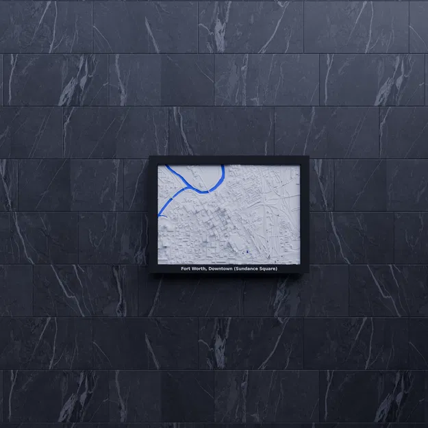 Mô hình 3D địa hình Fort Worth, Trung tâm (Sundance Square), Hoa Kỳ - Image 7