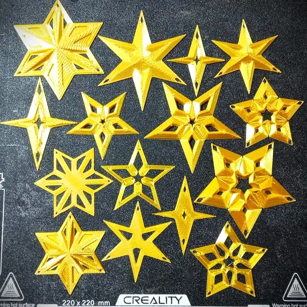 Trang Trí Ngôi Sao - Mẫu In Một Mảnh - Image 1