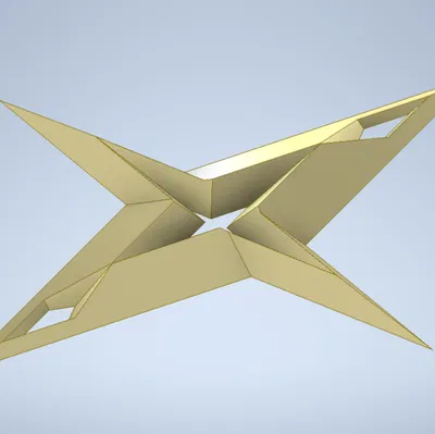 Trang Trí Ngôi Sao - Mẫu In Một Mảnh