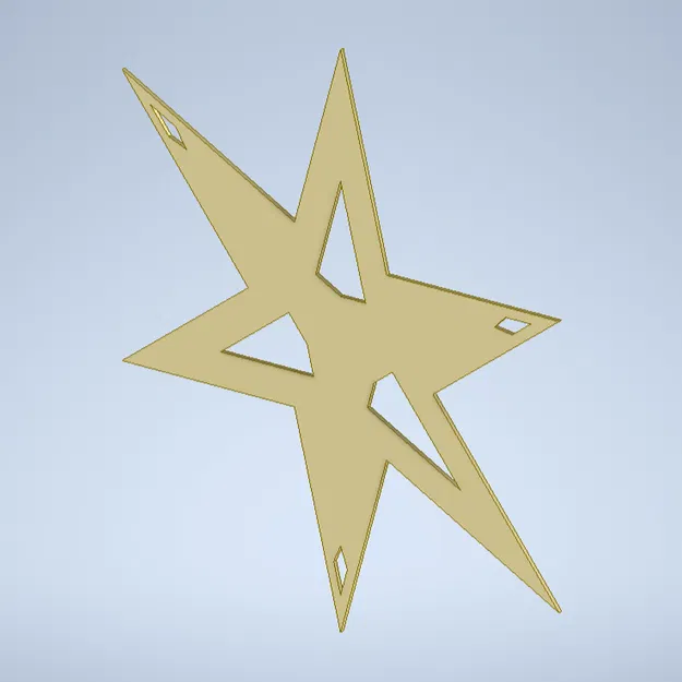 Trang Trí Ngôi Sao - Mẫu In Một Mảnh - Image 8