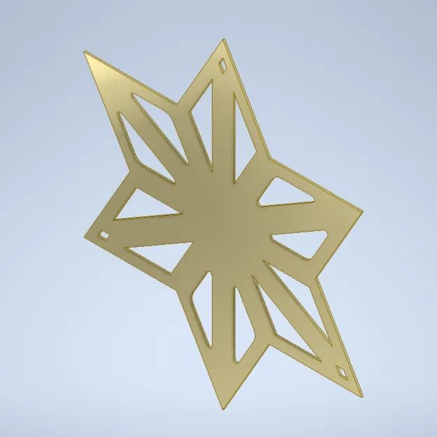 Trang Trí Ngôi Sao - Mẫu In Một Mảnh - Image 9