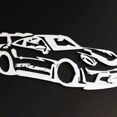 Mô hình 3D Porsche GT3 RS 2DArt