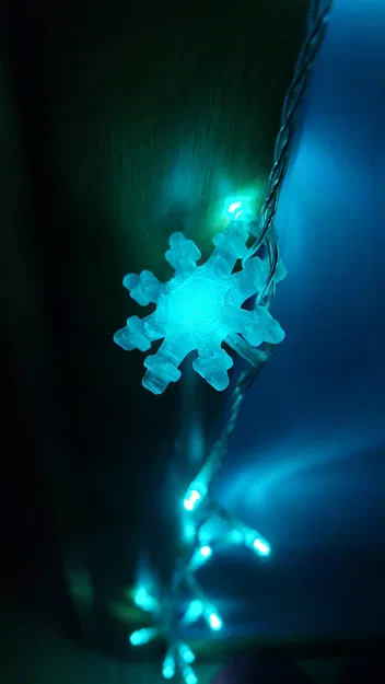 Chụp đèn LED hình bông tuyết 5mm cho dây đèn Giáng sinh - Image 1