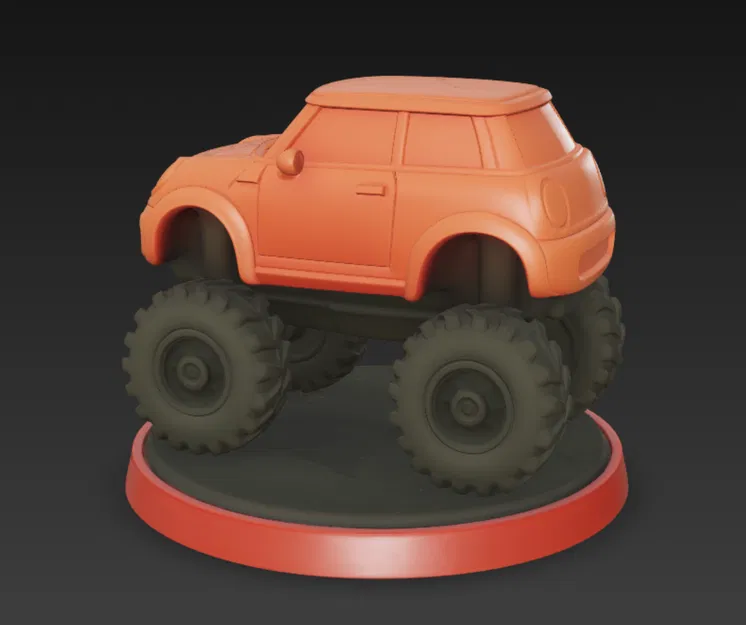 Mô Hình Mini Cooper Đua Xe Va Chạm - Image 1