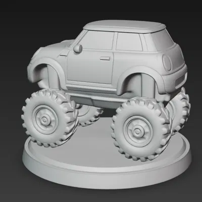 Mô Hình Mini Cooper Đua Xe Va Chạm