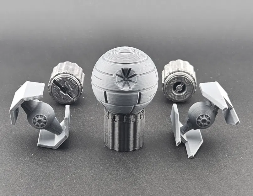 Núm Vặn DJ Hercules Tùy Chỉnh: Star Wars Death Star, Tie Fighter Darth Vader, Tie Interceptor - Image 1