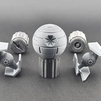 Núm Vặn DJ Hercules Tùy Chỉnh: Star Wars Death Star, Tie Fighter Darth Vader, Tie Interceptor