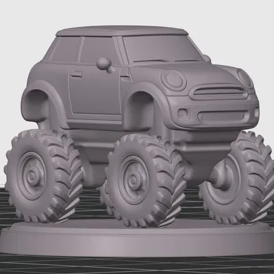 Mô Hình Mini Cooper Đua Xe Va Chạm