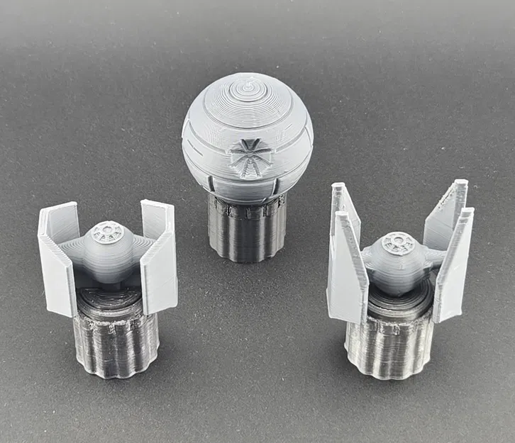 Núm Vặn DJ Hercules Tùy Chỉnh: Star Wars Death Star, Tie Fighter Darth Vader, Tie Interceptor - Image 2