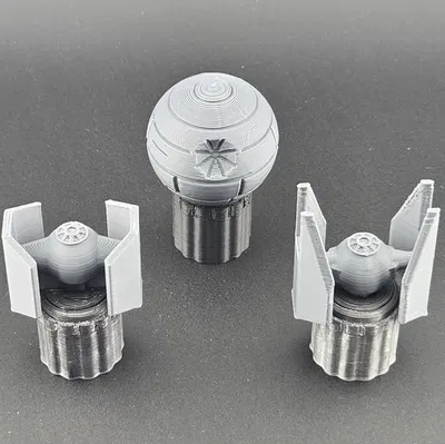 Núm Vặn DJ Hercules Tùy Chỉnh: Star Wars Death Star, Tie Fighter Darth Vader, Tie Interceptor