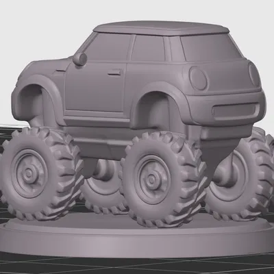 Mô Hình Mini Cooper Đua Xe Va Chạm