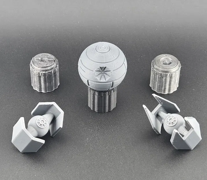 Núm Vặn DJ Hercules Tùy Chỉnh: Star Wars Death Star, Tie Fighter Darth Vader, Tie Interceptor - Image 3