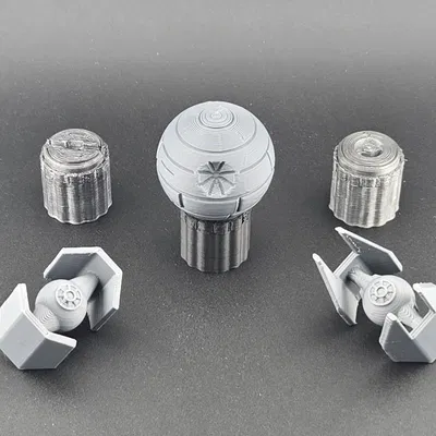 Núm Vặn DJ Hercules Tùy Chỉnh: Star Wars Death Star, Tie Fighter Darth Vader, Tie Interceptor