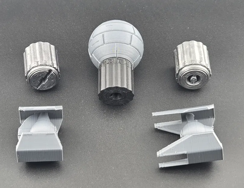 Núm Vặn DJ Hercules Tùy Chỉnh: Star Wars Death Star, Tie Fighter Darth Vader, Tie Interceptor - Image 4