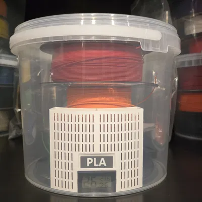 Hộp Selica đựng cuộn sợi cho thùng 8L và 10L có chỗ gắn ẩm kế