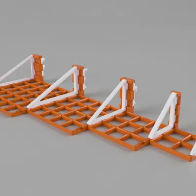 Wallfinity - Hệ thống gắn tường Gridfinity đa năng cho Skadis / Pegboard / HSW / Louver / Slatt / Vít / Băng keo