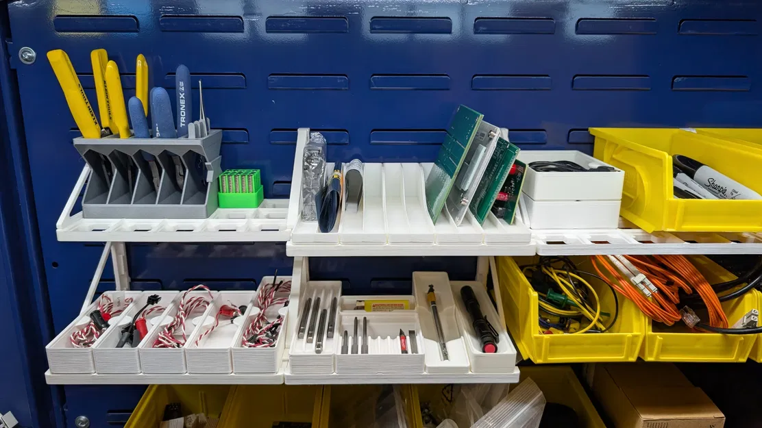 Wallfinity - Hệ thống gắn tường Gridfinity đa năng cho Skadis / Pegboard / HSW / Louver / Slatt / Vít / Băng keo - Image 3