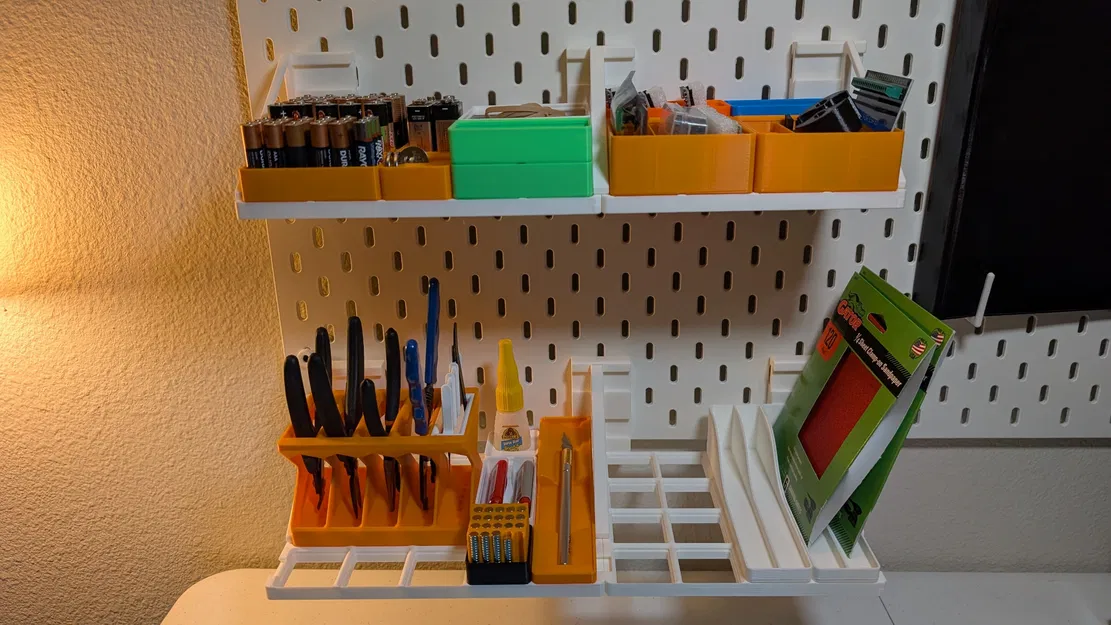 Wallfinity - Hệ thống gắn tường Gridfinity đa năng cho Skadis / Pegboard / HSW / Louver / Slatt / Vít / Băng keo - Image 4