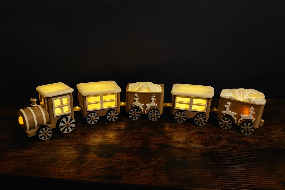 WinterExpress - Đoàn Tàu Giáng Sinh Trang Trí Có Đèn Tự Thiết Kế - Image 5
