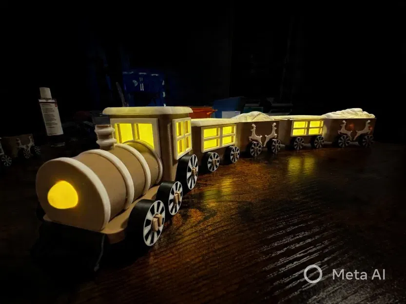 WinterExpress - Đoàn Tàu Giáng Sinh Trang Trí Có Đèn Tự Thiết Kế - Image 7