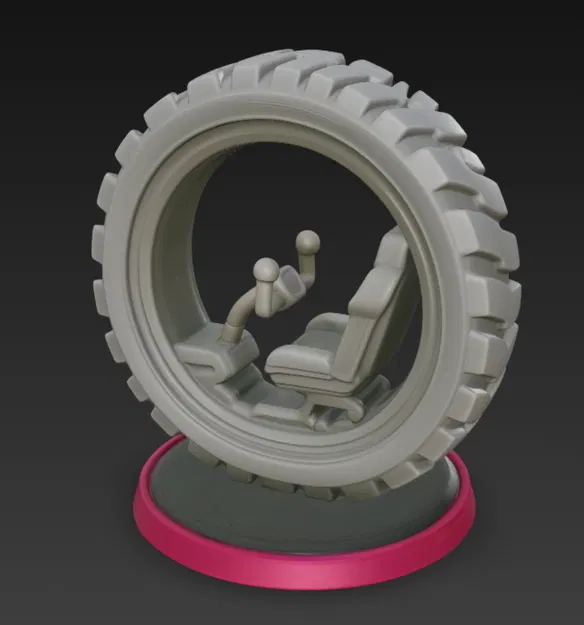 Mô hình Bánh xe Đơn Đua Xe Húc Nhau - Image 1