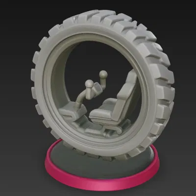 Mô hình Bánh xe Đơn Đua Xe Húc Nhau