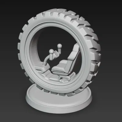 Mô hình Bánh xe Đơn Đua Xe Húc Nhau