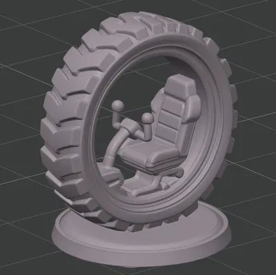 Mô hình Bánh xe Đơn Đua Xe Húc Nhau