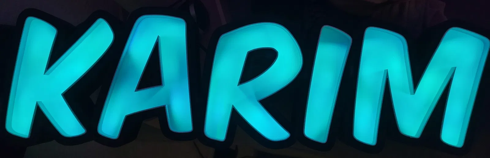 Đèn Tên KARIM LED - 2 Kích Cỡ 40mm & 50mm Chiều Sâu - Image 1