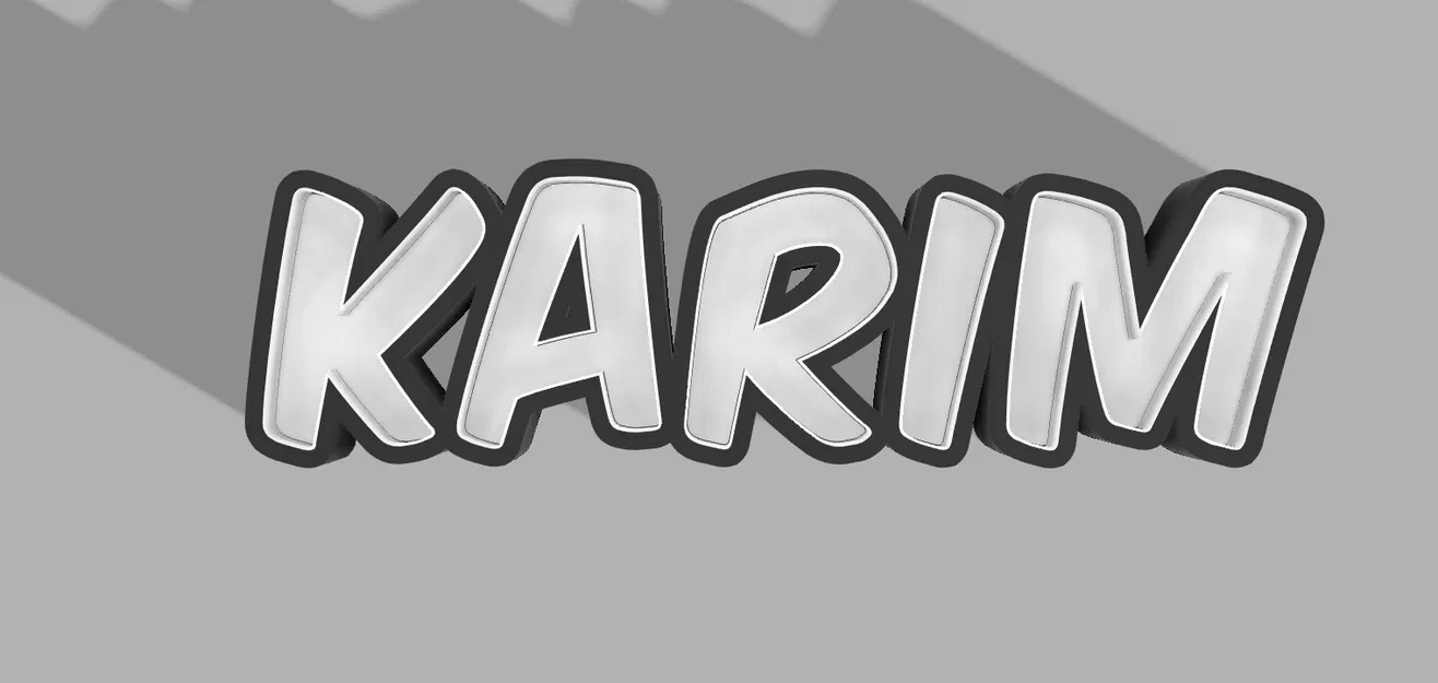 Đèn Tên KARIM LED - 2 Kích Cỡ 40mm & 50mm Chiều Sâu - Image 2