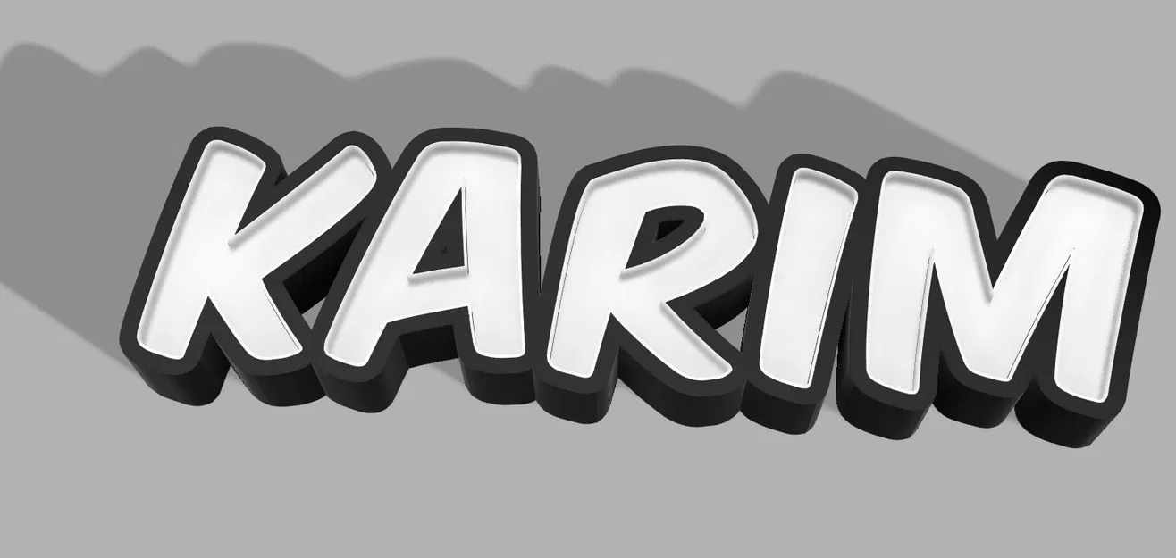 Đèn Tên KARIM LED - 2 Kích Cỡ 40mm & 50mm Chiều Sâu - Image 3