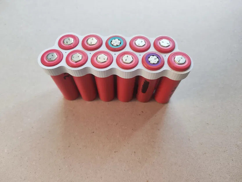 Đế Giữ Pin 18650 Li-ion Xếp Chồng | 11 Cell (Bố Cục 6+5) - Image 1