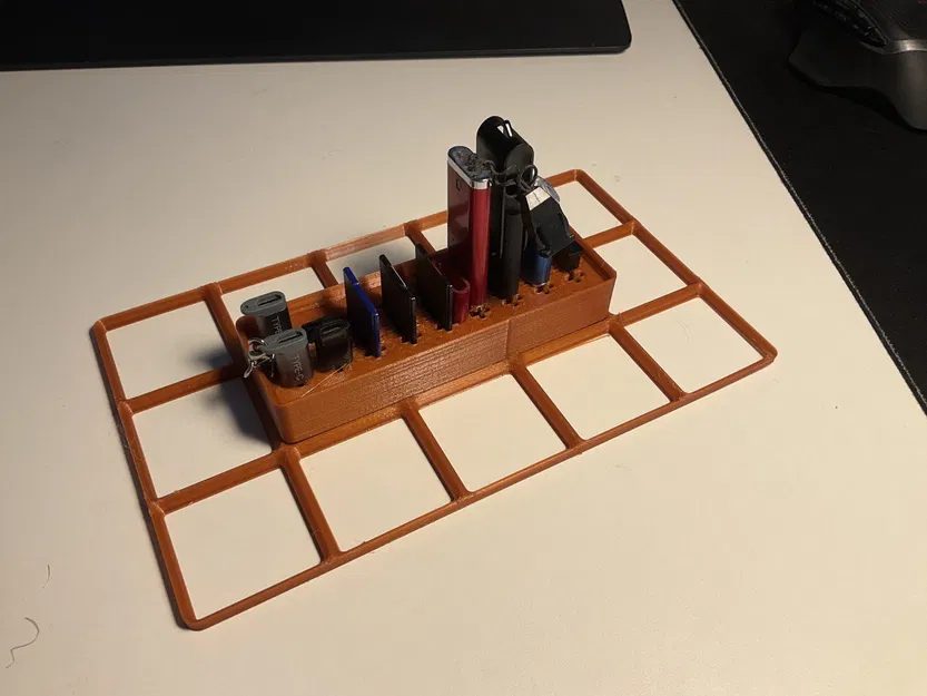 Hộp Đựng Thẻ Nhớ Gridfinity (MicroSD, USB A và C) - Image 1