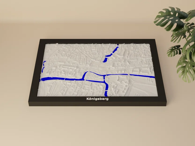 Mô hình thu nhỏ địa hình Königsberg, Nga 3D - Image 3