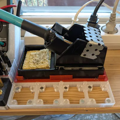 Chân đế Gridfinity 2x4 cho Trạm hàn Hakko/Zhaoxin 936