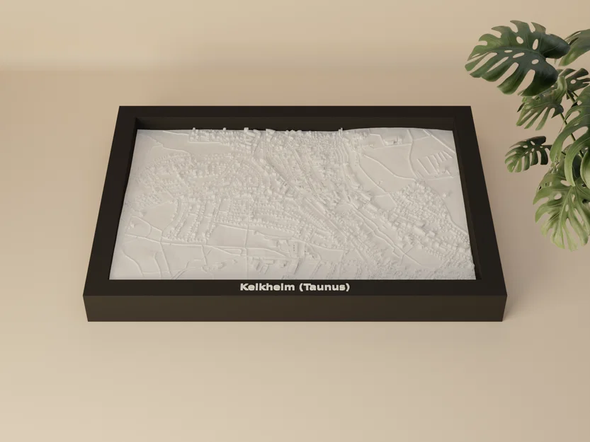 Mô hình 3D địa hình thu nhỏ Kelkheim (Taunus), Đức - Image 1