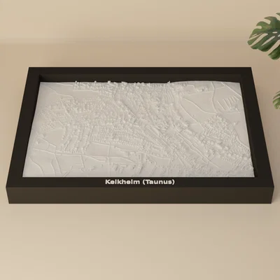 Mô hình 3D địa hình thu nhỏ Kelkheim (Taunus), Đức