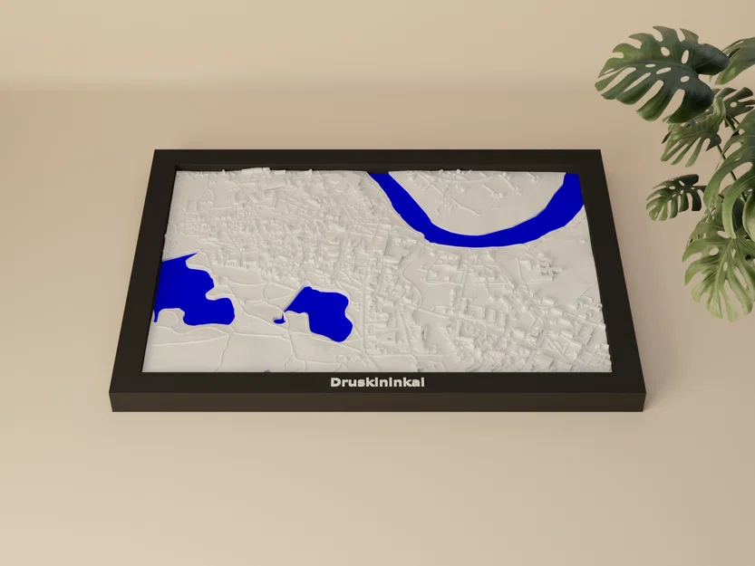 Mô hình địa hình 3D Druskininkai, Lithuania - Image 2