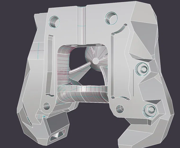 Mount Hotend TZ v2 cho Voron Stealth Burner - Kiểu Bambu với tản nhiệt V6 - Image 3