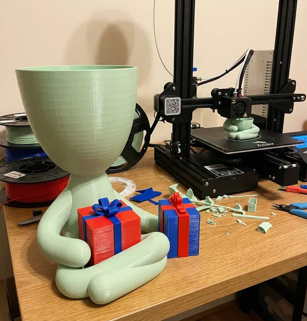 Bộ Chậu Giáng Sinh Trang Trí - Chậu Robert - Image 2