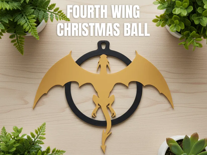 Móc Trang Trí Giáng Sinh Rồng Fantasy Sử Thi - Quả Châu Cây - Image 1