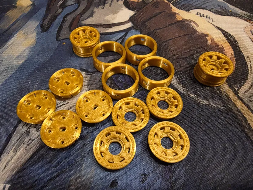 Bánh xe Beadlock SCX30 thực tế cho lốp kích thước tiêu chuẩn (18mm) - Image 4