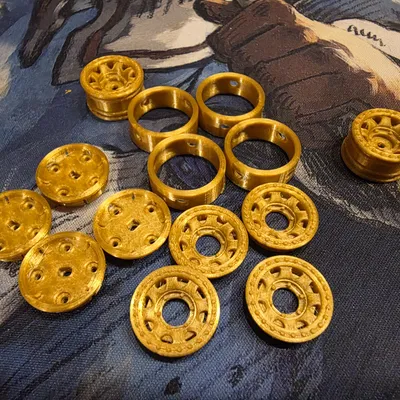 Bánh xe Beadlock SCX30 thực tế cho lốp kích thước tiêu chuẩn (18mm)