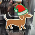Móc Treo Cây Thông Noel Hình Chó Dachshund - Thumbnail 1