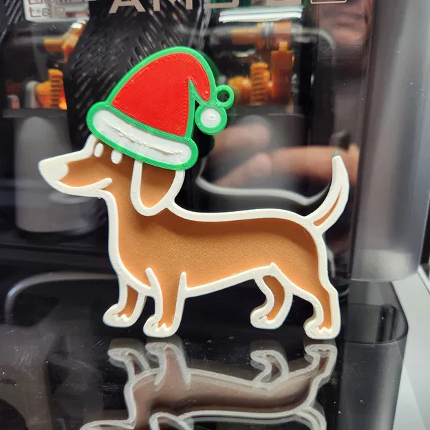 Móc Treo Cây Thông Noel Hình Chó Dachshund - Image 3