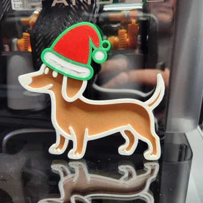 Móc Treo Cây Thông Noel Hình Chó Dachshund