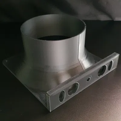 Adapter Quạt PC 140mm Cho Ống 100mm Có Đế Tripod